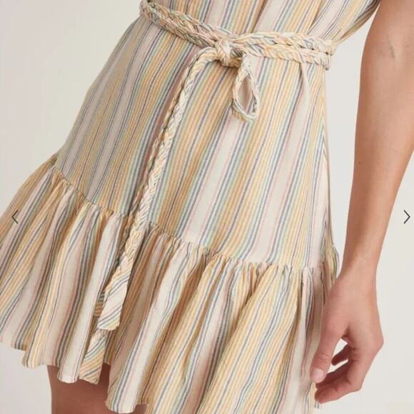 NWT Marine Women's Layer Laney Tiered Mini Dress in Beachy Stripe Size Small - Picture 5 of 13